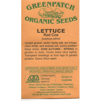 Cos Lettuce Seeds (Red)