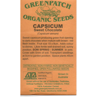 Capsicum Seeds (Sweet Chocolate)