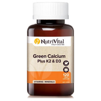 Green Calcium Plus K2 & D3 (120 Capsules)
