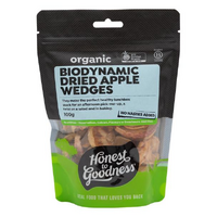 Biodynamic Dried Apple Wedges