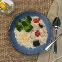 WE FEED YOU COCONUT CHICKEN RICE ROASTED BROCCOLI